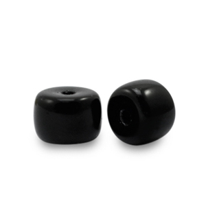 Abalorios de cristal rondeles 6 mm Negro