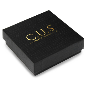 Cajitas de joyer&iacute;a C.U.S&reg; 10x10cm Negro-dorado