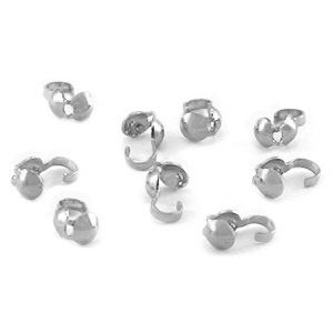 Fornituras Acero inox tapa nudos 3.5mm Plateado
