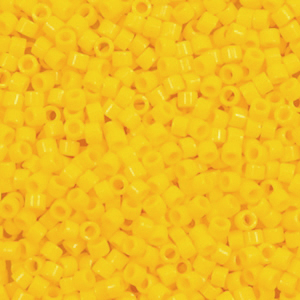 Abalorios Miyuki Delica's 11/0 Opaque canary yellow DB-1132
