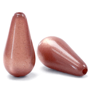 Abalorios Super Polaris Elements gota shiny Rojo blush