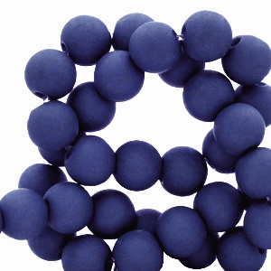 Abalorios acr&iacute;licos 8 mm Azul real oscuro