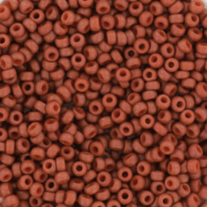 Rocalla Miyuki 11/0 Opaque matte burnt sienna red 11-2315