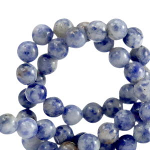 Piedras naturales Sodalita y Microclina 6mm Azul