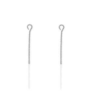 Fornituras Acero Inox bast&oacute;n con anilla 30mm Plateado