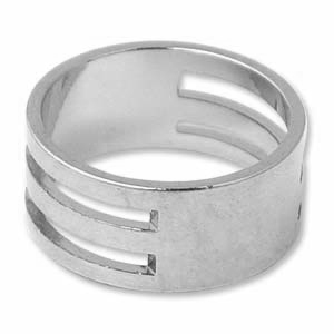 Beadsmith anillo abridor de anillas Plateado