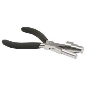 Beadsmith alicates de alambre para formar bucles Negro-plateado