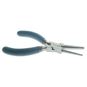 Beadsmith alicate de punta redonda 2-8mm Azul aqua-plateado