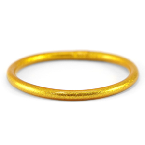 Pulsera imitaci&oacute;n Pan de Oro 5mm talla M Dorado