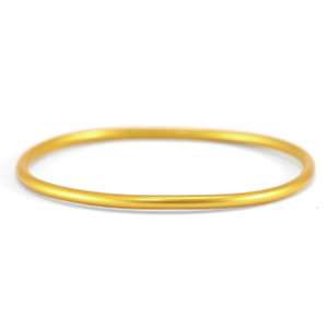 Pulsera imitaci&oacute;n Pan de Oro 3mm talla M Dorado Aspen