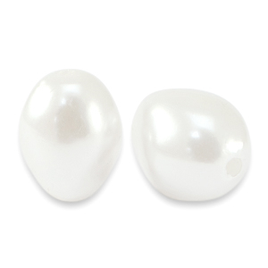 Imitaci&oacute;n de perlas de agua dulce Blanco