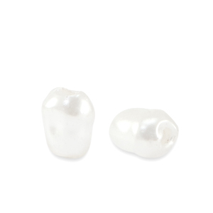 Imitaci&oacute;n de perlas de agua dulce Blanco