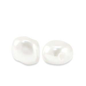 Imitaci&oacute;n de perlas de agua dulce Blanco