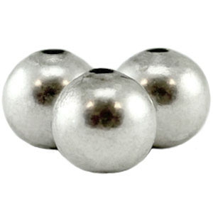 Abalorios met&aacute;licos DQ 4mm Plata vieja