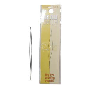 Beadsmith Agujas de enfilado con ojo grande 6cm Plateado