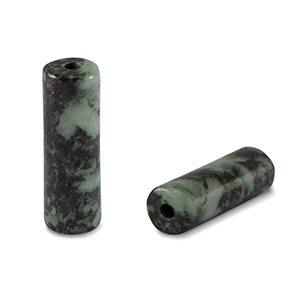 Piedras naturales roca &iacute;gnea tubo Verde-negro