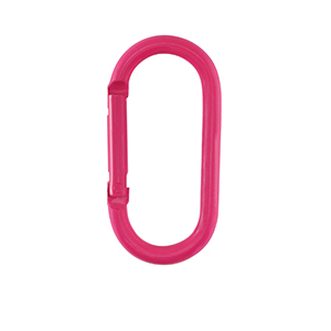 Fornituras de color anilla llavero &oacute;valo Rosa ne&oacute;n