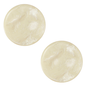 Cabuch&oacute;n plano Polaris Elements 12 mm Jais Blanco prosecco
