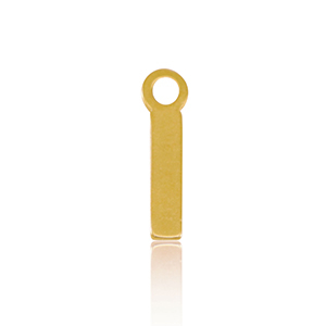 Colgantes Acero Inox letra I Dorado