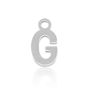 Colgantes Acero Inox letra G Plateado