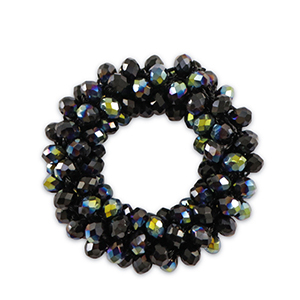 Colgantes faceteados 32mm Azul noche oscuro AB