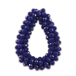 Colgantes faceteados gota Azul oscuro