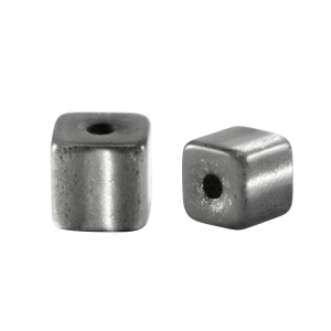 Abalorios Super polaris Elements Lucido cubo 4 mm Gris tormenta