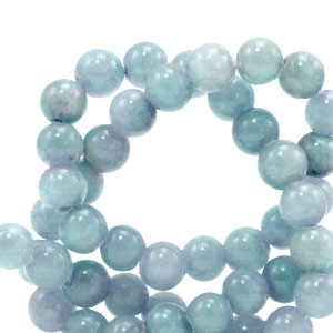 Piedras naturales 6mm Azul hielo transparente