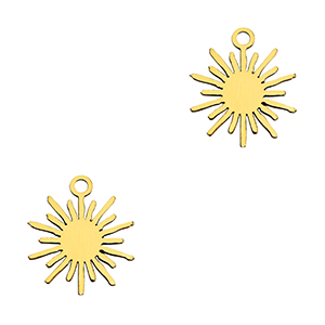 Colgantes Acero Inox sol Dorado