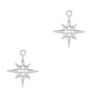 Colgantes Acero Inox estrella Plateado