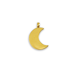 Colgantes Acero Inox La Luna Dorado