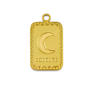 Colgantes Acero Inox La Luna 'Courage' Dorado