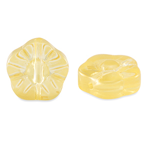 Abalorios de cristal flor Amarillo