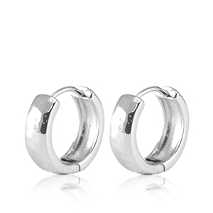 Metal TQ lat&oacute;n pendientes criolla Plateado