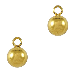 Colgantes Acero Inox bola 6mm Dorado