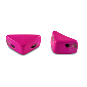 Abalorios Tile tri&aacute;ngulo Rosa magenta