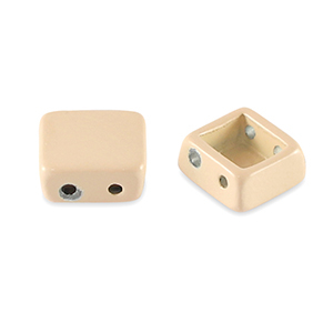 Abalorios Tile cuadrado Beige albaricoque