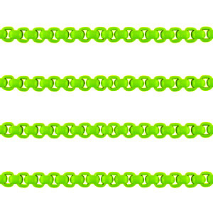 Jasseron eslab&oacute;n 3mm Verde ne&oacute;m