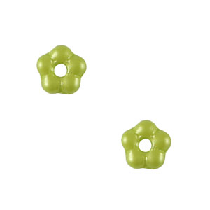 Abalorios Checos flor 5mm Verde oliva claro