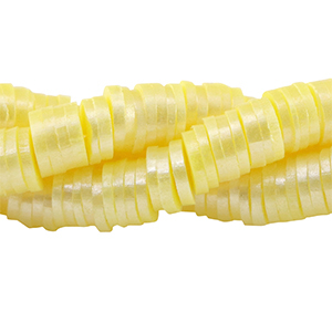 Abalorios Katsuki 6mm Amarillo claro-revestimiento pearl shine