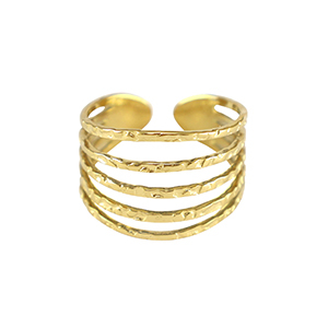 Anillos Acero Inox Dorado