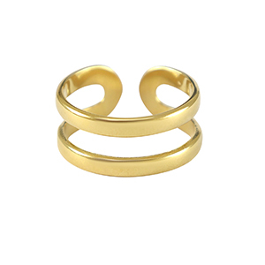 Anillos Acero Inox Dorado