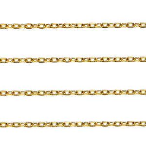 Fornituras Acero Inox cadena jasseron anclaje Dorado