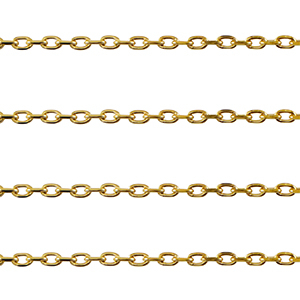 Fornituras Acero Inox cadena jasseron anclaje Dorado