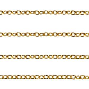 Fornituras Acero Inox cadena jasseron anclaje Dorado