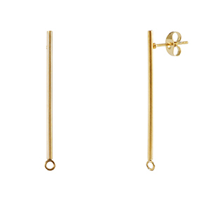 Pendientes Acero Inox Dorado