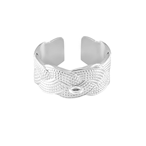 Anillos Acero Inox con anilla Plateado