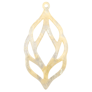 Colgantes de resina Beige arena transparente