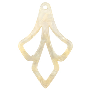 Colgantes de resina Beige arena transparente