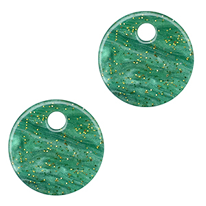 Colgantes de resina 12mm Multicolor&nbsp;verde
